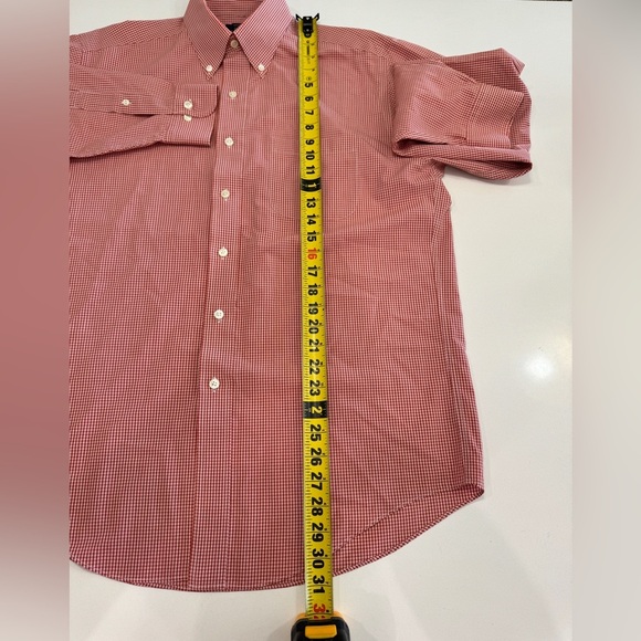 Brooks Brothers Shirt Mens Medium Button Down Purple And Red Check Lot of 2 - Picture 7 of 13